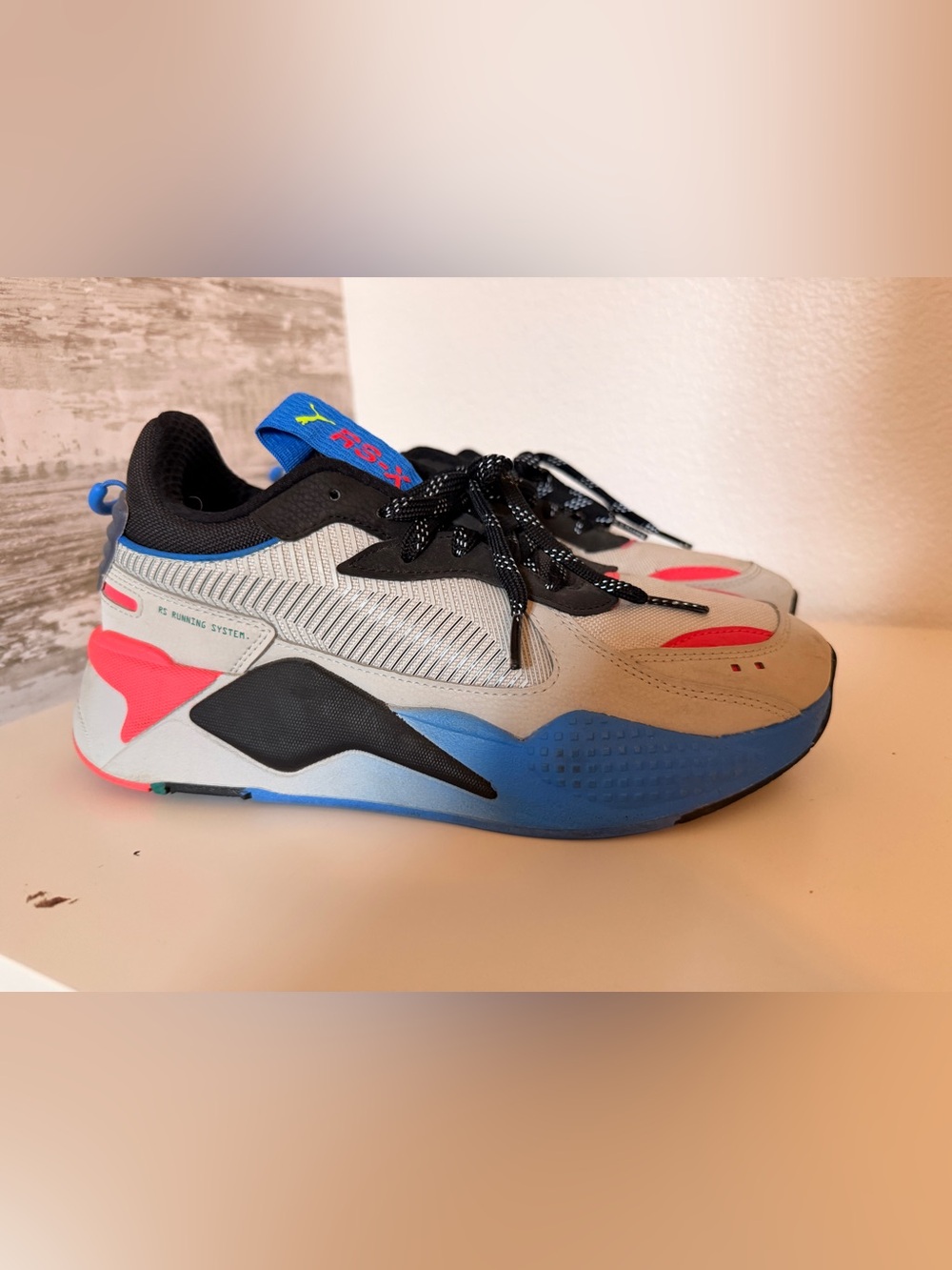 Puma RS-X Trainer in Blue, Gray, Black & Red